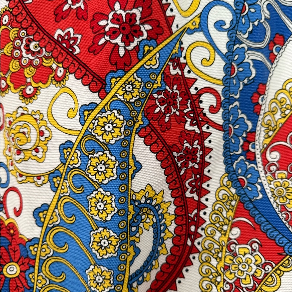 Talbot’s Colorful Paisley Print red, blue, yellow & white Pencil skirt size 6P - Picture 3 of 10